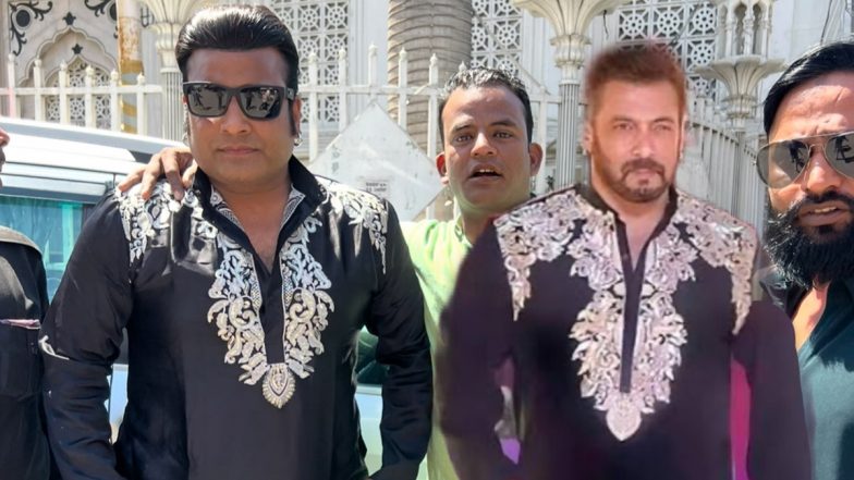 'Police Ne Maara Pita Humko': Duplicate 'Salman Khan' Arrested in Lucknow! Actor's Lookalike Aazam Ansari Held for Filming Reel With Unlicenced Gun (Watch Video)