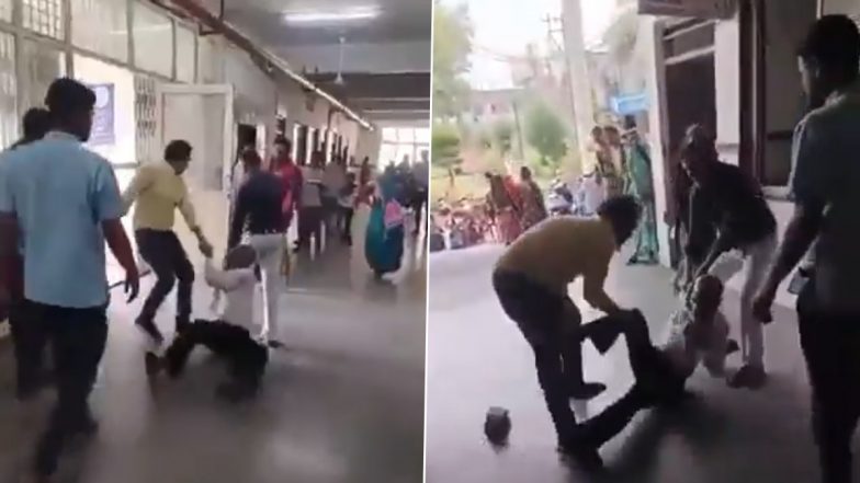 MP Hospital Assault: Doctor Beats, Drags 70-Year-Old Man at Chhatarpur District Hospital; Video Goes Viral