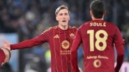 Serie A 2024&ndash;25: Matias Soule Scores As Roma Draws 1&ndash;1 With Lazio in Rome Derby; Atalanta Revives UEFA Champions League Hopes