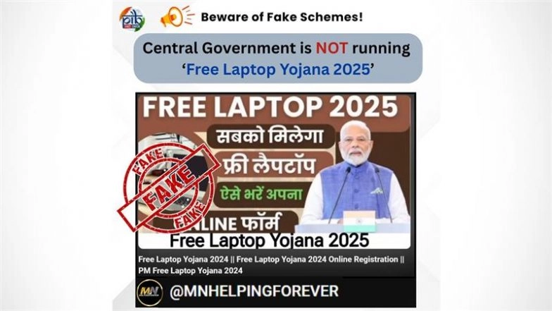 Govt Providing Free Laptops to Students? PIB Fact Check Debunks Fake Viral YouTube Video