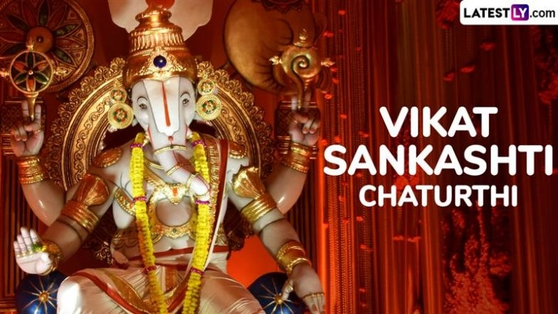 Vikat Sankashti Chaturthi 2025 Images and Ganpati Bappa HD Wallpapers for Free Download Online: Celebrate Sankashti Chaturthi by Sharing Lord Ganesha Photos, Messages & Greetings