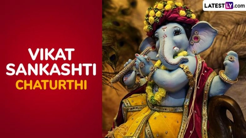 Vikata Sankashti Chaturthi 2025 Greetings and Lord Ganesha Images: Share WhatsApp Wishes, Quotes, HD Wallpapers and Messages To Celebrate the Day Dedicated to Ganpati Bappa
