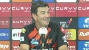 IPL 2025: Sunrisers Hyderabad Assistant Coach Simon Helmot Confident Ahead of Clash Against Mumbai Indians, Says &lsquo;SRH Will Stick to Their Strategy&rsquo;