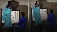 Delhi University Laxmibai College Principal Pratyush Vatsala Coats Classroom Walls With Cow Dung, Says Part of Research (Watch Video)
