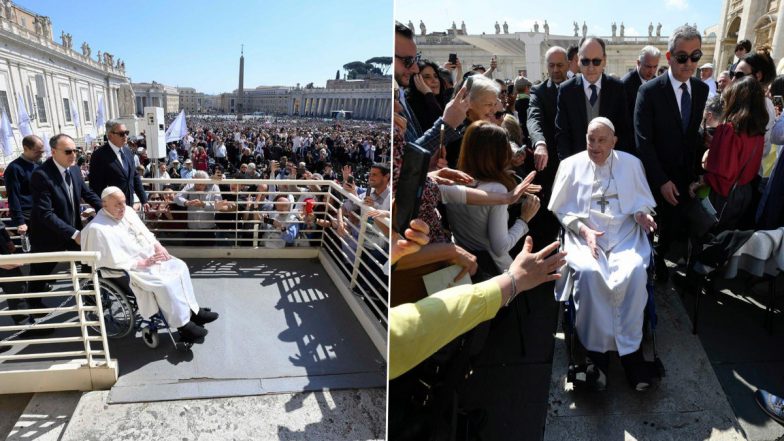 Pope Makes Surprise Appearance at St. Peter's Square, 2 Weeks After Leaving Hospital