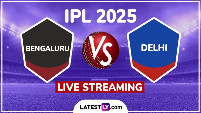 Royal Challengers Bengaluru vs Delhi Capitals IPL 2025 Free Live Streaming Online: How To Watch RCB vs DC Indian Premier League T20 Cricket Match Live Telecast on TV?