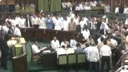 &lsquo;Waqf Bill Ko Ban Karo&rsquo;: Ruckus in Jammu and Kashmir Assembly Against Enactment of Waqf Amendment Bill; NC Leaders Tear Bill Copies (Watch Video)