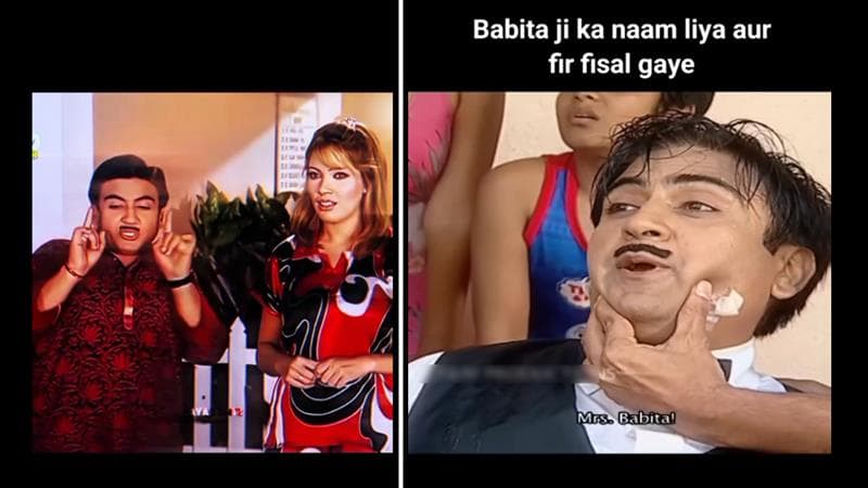 Old TMKOC Videos Spark ‘Babita Paglu’ Funny Meme Templates Online 