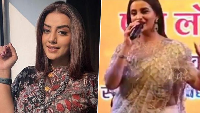 &lsquo;Peeche Se toh Kutte Bhaukte Hain&rsquo;: &lsquo;Bigg Boss OTT&rsquo; Fame Akshara Singh Lashes Out at Men Making Obscene Gestures During Her Performance in Bihar (Watch Viral Video)