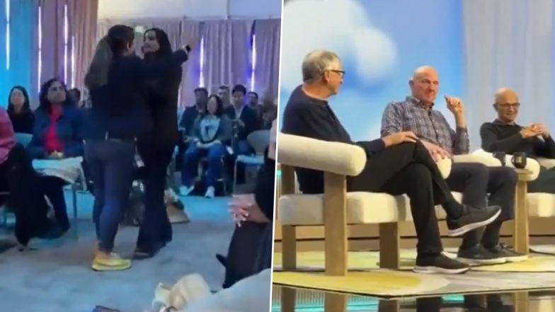 ‘Stop Using AI for Genocide’: Microsoft Employees Ibtihal Aboussad, Indian-Origin Vaniya Agrawal Interrupts Microsoft’s 50th Anniversary Event, Confronts Microsoft CEOs Bill Over USD 133 Million Israel Deal