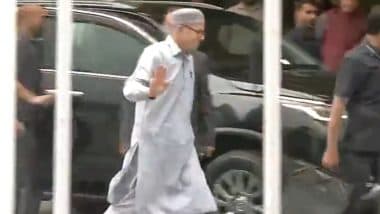 Pahalgam Terror Attack: NC Chief Farooq Abdullah, CM Omar Abdullah Attend All-Party Meeting in Srinagar
