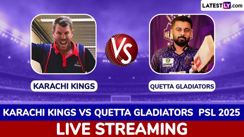 Karachi Kings vs Quetta Gladiators PSL 2025 Free Live Streaming Online: How To Watch KK vs QG Pakistan Super League T20 Cricket Match Live Telecast on TV?