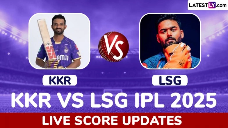 Kolkata Knight Riders vs Lucknow Super Giants Live Score Updates of IPL 2025