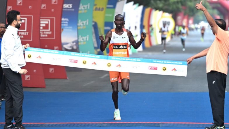 TCS World 10K Bengaluru 2025: Sarah Chelangat, Joshua Cheptegei Emerge Victorious; Abhishek Pal and Sawan Barwal Lead India’s Challenge