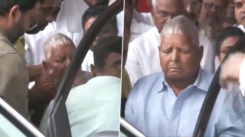 Lalu Prasad Yadav Health Update: RJD Supremo Leaves Paras Hospital in Patna After Health Worsens, Set To Leave for AIIMS Delhi (Watch Video)