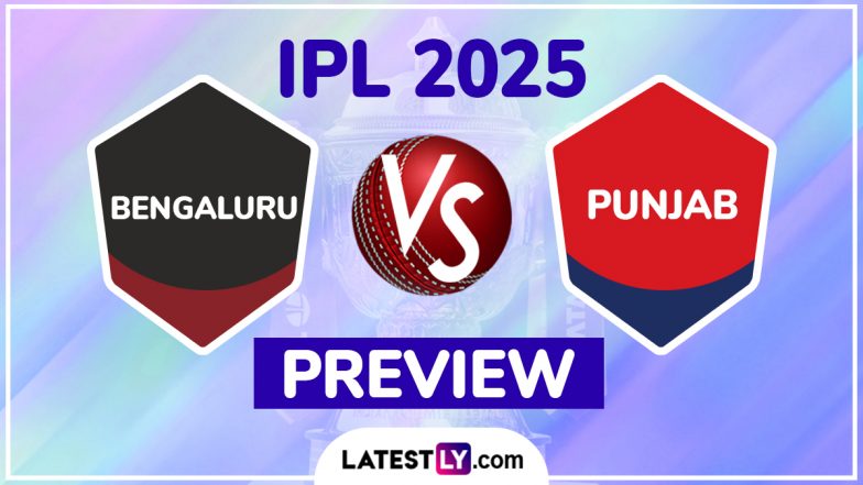 RCB vs PBKS IPL 2025 Preview: Key Battles, H2H, Impact Players and More About Royal Challengers Bengaluru vs Punjab Kings Indian Premier League Season 18 Match 34