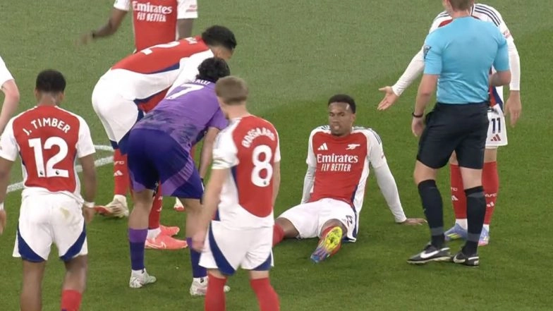 Arsenal ‘Worried’ As Defender Gabriel Magalhaes Suffers Hamstring Injury Ahead of Real Madrid Clash in UEFA Champions League 2024–25