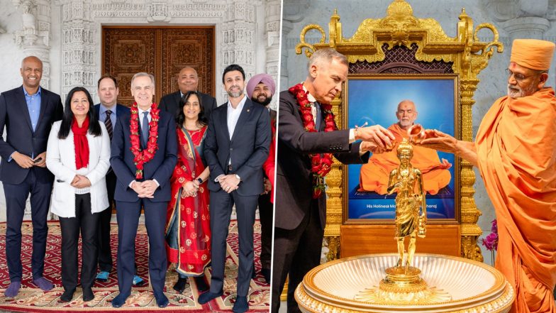 Canada: PM Mark Carney Visits BAPS Toronto Temple on Ram Navami