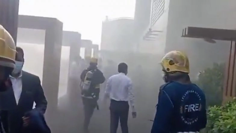 Hyderabad: Fire Breaks Out at Park Hyatt Hotel in Banjara Hills Where Sunrisers Hyderabad Players Are Staying, None Hurt (Watch Video)