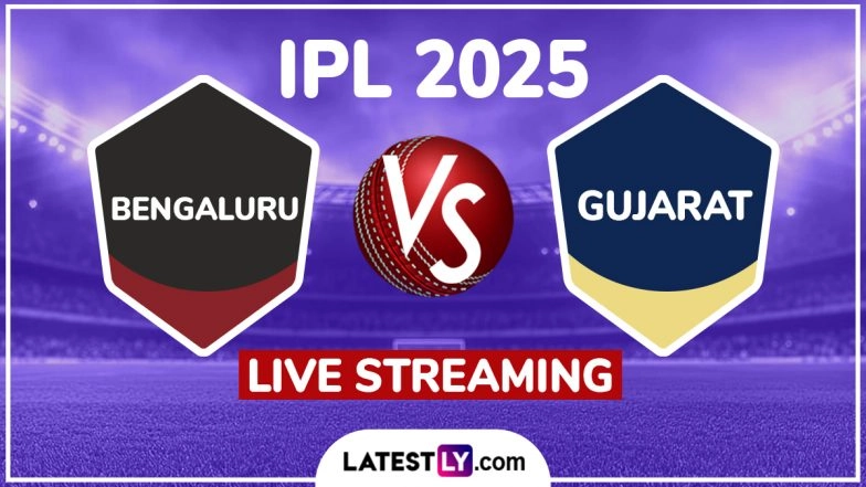 Royal Challengers Bengaluru vs Gujarat Titans IPL 2025 Free Live Streaming Online: How To Watch RCB vs GT Indian Premier League T20 Cricket Match Live Telecast on TV?