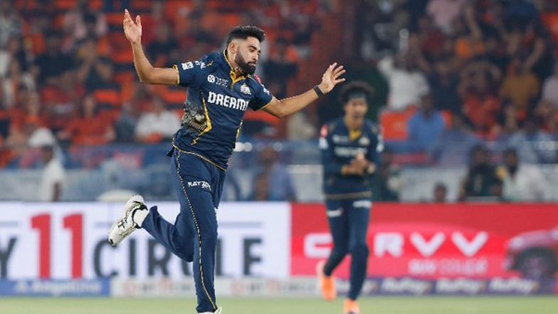 GT's Mohammed Siraj Completes 100 IPL Wickets, Registers Best Figures at Home Ground Against SRH 