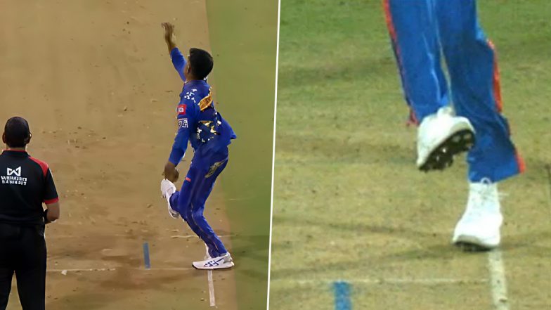 After Mitchell Starc's No-Ball Controversy, Fan Highlights Vignesh Puthur's Back-Foot No-Balls Went Undetected During MI vs KKR IPL 2025 Match; Raises Questions Over Umpiring Standards