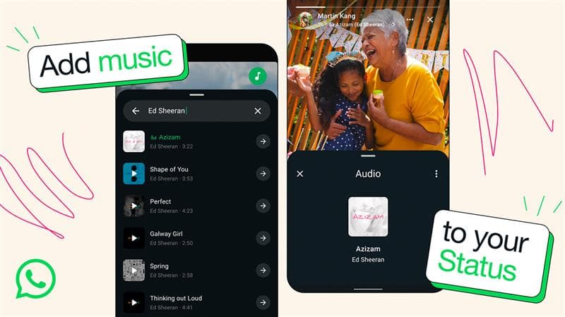 WhatsApp Status New Feature: Meta-Owned Platform Now Allows Users To Add Music to Status Updates