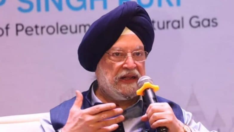Strait of Hormuz Closure To Affect Fuel Supply in India? Petroleum Minister Hardeep Singh Puri Says Large Volume of India's Oil Supplies Do Not Come Through Hormuz Strait, Says 'We Have Diversified Our Supplies'