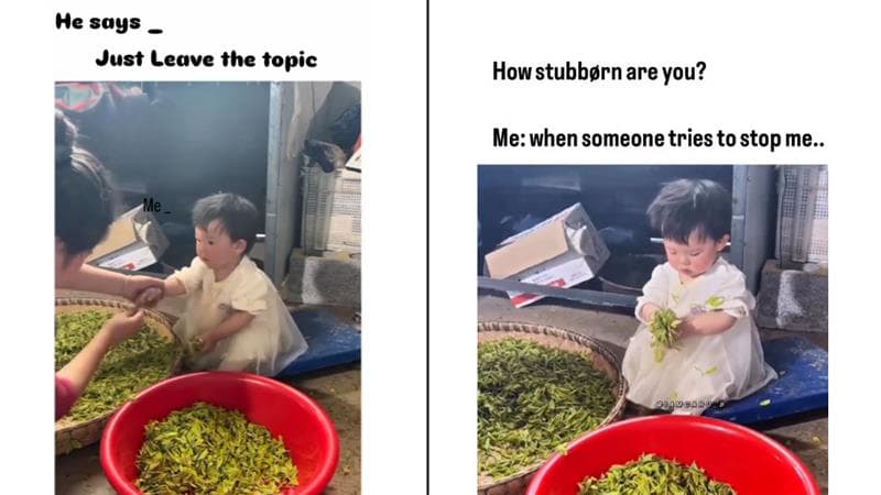 Little ‘Stubborn’ Asian Girl vs Mom Reel Sparks 'Dheet Girl' Funny Meme Templates 