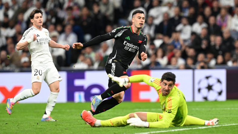 UCL 2024–25: No Comeback for Real Madrid As Arsenal Reach UEFA Champions League Semifinals for First Time Since 2009
