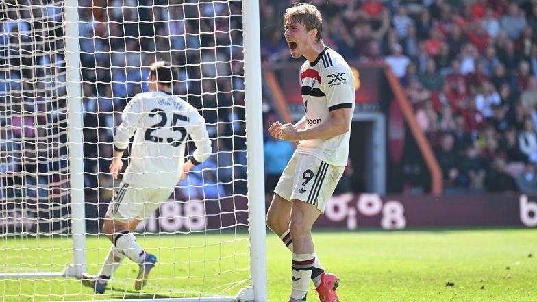 Premier League 2024–25: Rasmus Hojlund Scores Late As Manchester United Hold Bournemouth to 1–1 Draw (Watch Goal Video Highlights)