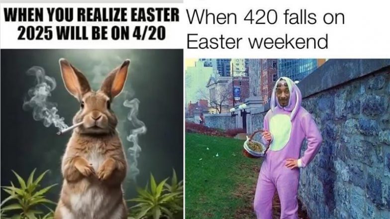 Easter 2025 Falls on 420 Day and the Internet Is High on Memes! Hilarious Jokes and 4/20 Funny Memes Go Viral Among Marijuana Enthusiasts and Festive Lovers Alike
