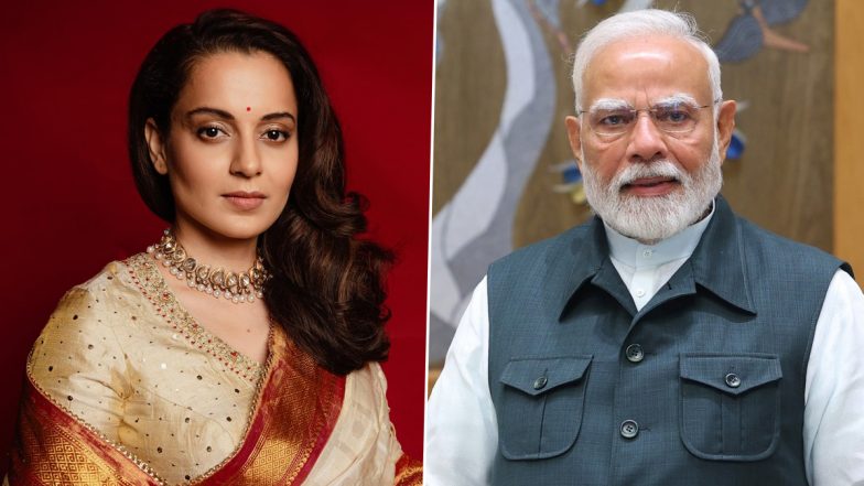 ‘Chand Pe Daag Hota Hai, Unpe Ek Bhi Daag Nahin Hai’: BJP MP Kangana Ranaut Hails PM Narendra Modi (Watch Video)