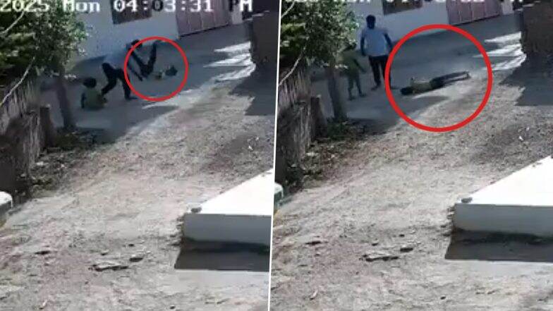 Ballia Horror: Child Suffers Serious Head Injury After Man Throws Him on Ground in Uttar Pradesh, Shocking Video Surfaces