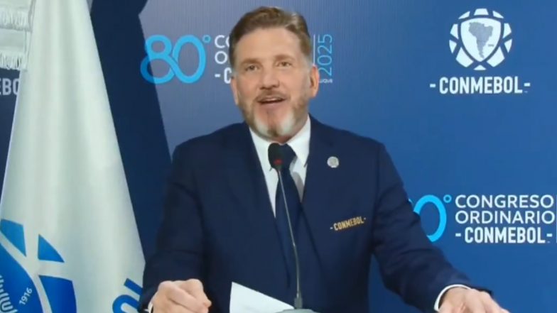 CONMEBOL President Alejandro Dominguez Makes Official Proposal To Expand FIFA Men’s World Cup 2030 to 64 Teams (Watch Video)