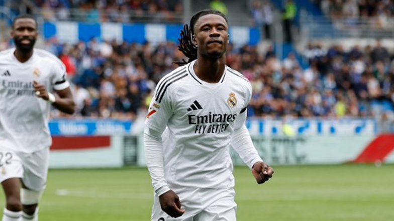 Deportivo Alaves 0–1 Real Madrid, La Liga 2024–25: Kylian Mbappe Sent Off but Los Blancos Hold On for Crucial Win Over El Glorioso (Watch Goal Video Highlights)