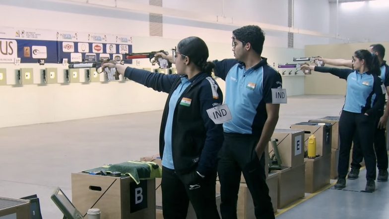 ISSF Shooting World Cup 2025: Suruchi Singh–Saurabh Chaudhary Pair Beats Manu Bhaker and Ravinder Singh To Clinch Bronze Medal