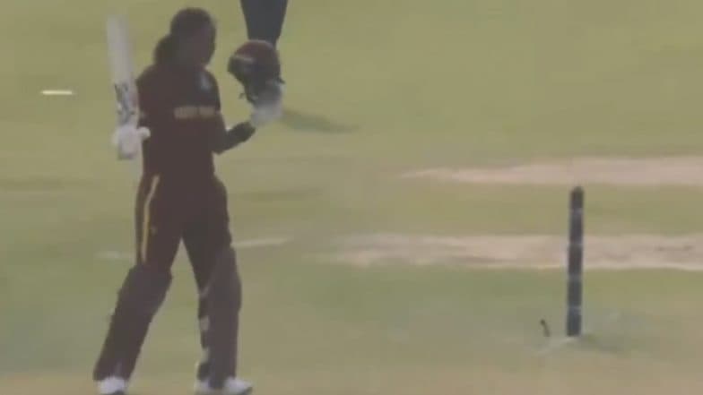 Hayley Matthews Stretchered Off the Field On 99*, Returns After Ninth Wicket Falls, Scores Century; Achieves Unique Feat During WI-W vs SCO-W ICC WWC Qualifiers Match