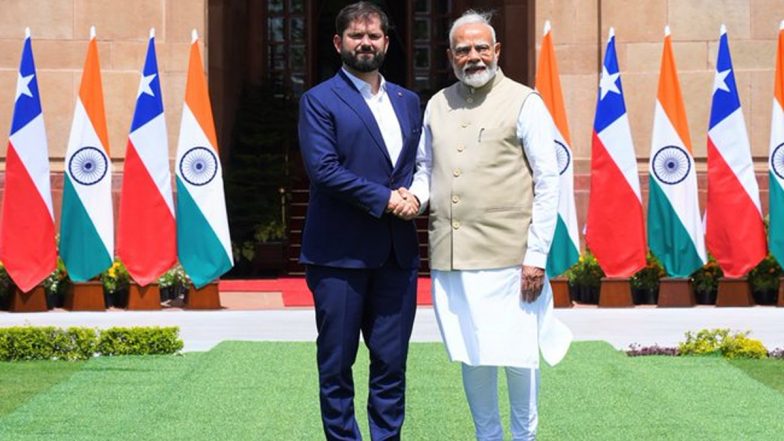 Delhi: PM Modi and Chilean President Hold Bilateral Talks at Hyderabad House