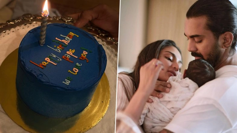 KL Rahul’s Birthday Dump Features Special Cake From Baby Evaarah for Her ‘Papa’