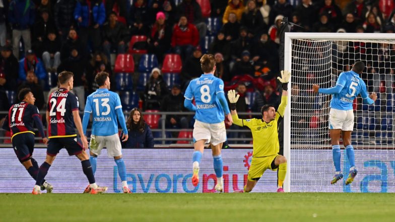 Serie A 2024–25: Napoli Stays Second Spot After 1–1 Draw Against Bologna and Misses Chance To Close In on Inter Milan