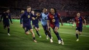 Barcelona vs Real Madrid El Clasico: Jules Kounde&rsquo;s Late Strike Leaves Los Blancos Gobsmacked As Barca Lift Copa del Rey 2024&ndash;25 Title With Nail-Biting 3&ndash;2 Win in El Clasico (Watch Goal Video Highlights)