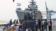 World News | Indian Navy Ships Arrive in Yangon with Relief Assistance