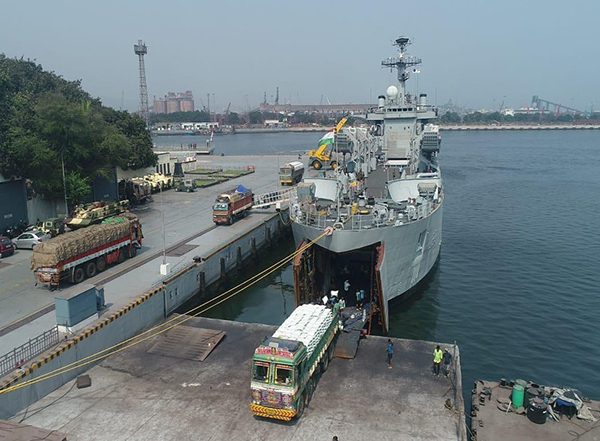 World News | INS Ghariyal Departs for Quake-hit Myanmar with 442 MT of Food Aid