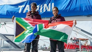India News | INSV Tarini Reaches Cape Town, Completing Fourth Leg of Navika Sagar Parikrama II