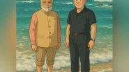 World News | Israel Embassy Shares Ghibli Art of PM Modi, Netanyahu