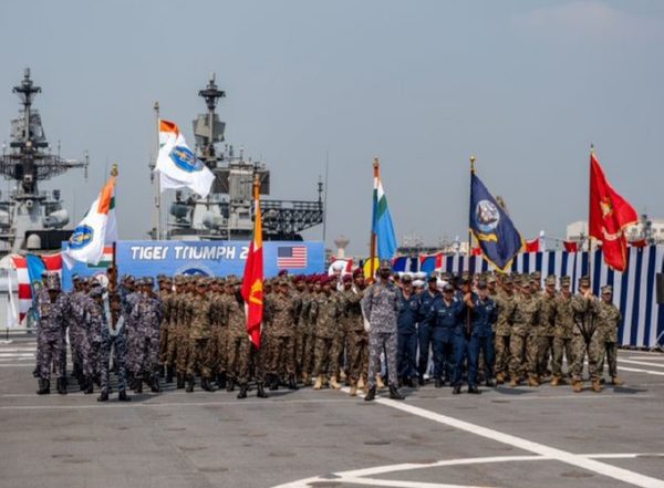 World News | India-US Forces Aboard INS Jalashwa for Opening of Exercise Tiger Triumph 2025