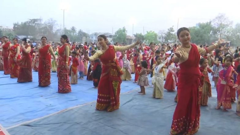 India News | Guwahati Gears Up for Rongali Bihu Celebrations with Vibrant Bihu Dance, Dhol-playing Workshops