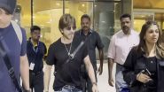 Entertainment News | Supertar Shah Rukh Khan Returns to Mumbai in Style, Spotted at Airport