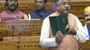 India News |  BJP MP Ravi Shankar Prasad Criticises Opposition over 'selective Quoting' of Constitution in Waqf Bill Debate
